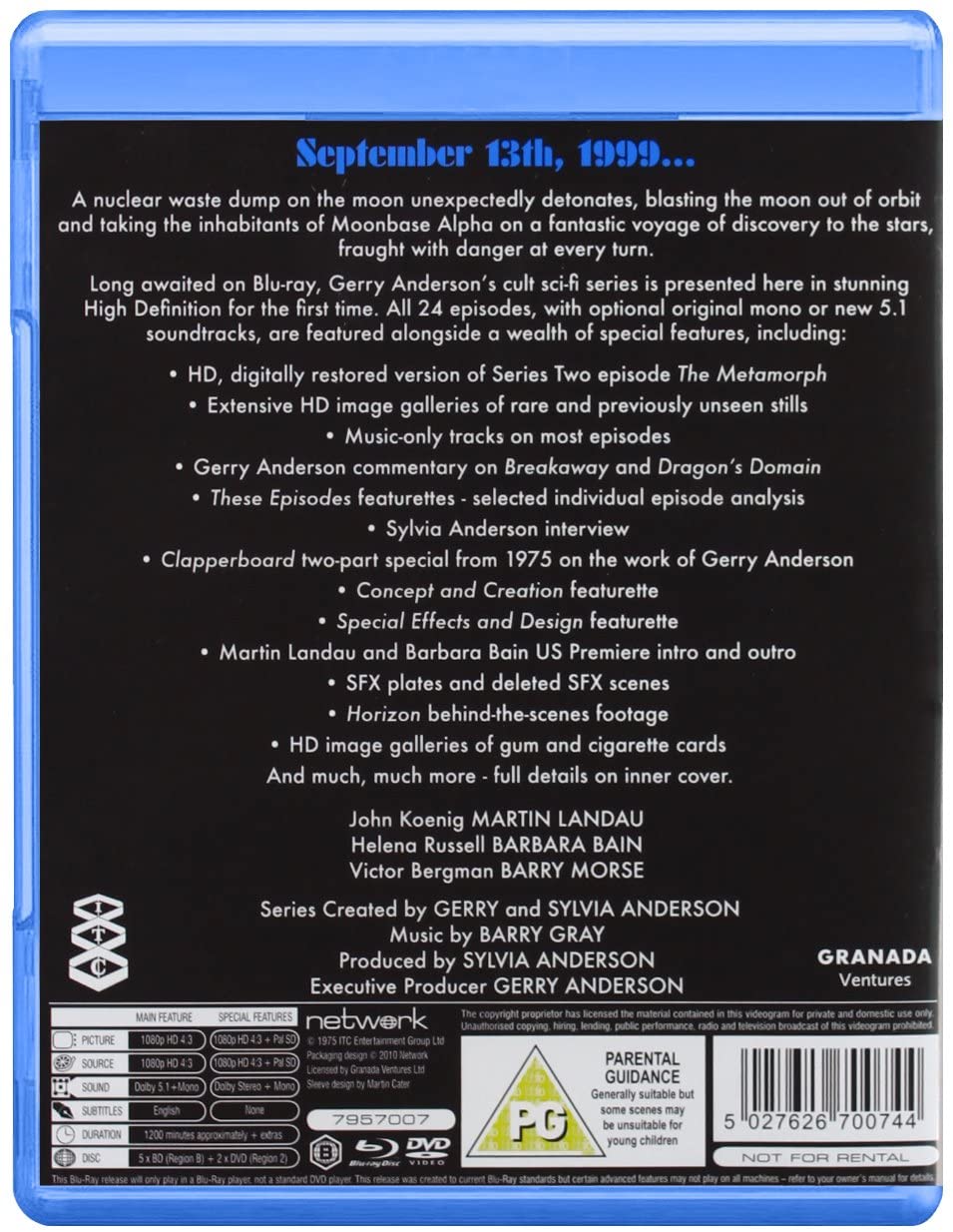 Space 1999 - The Complete First Series [1975] - Sci-fi [Blu-ray]