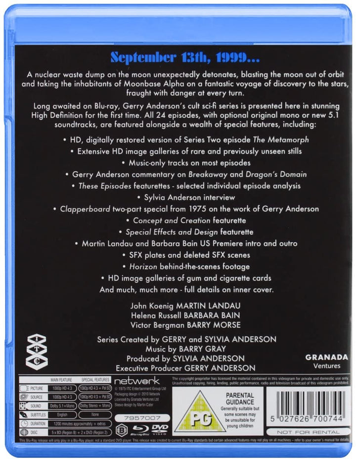 Space 1999 - The Complete First Series [1975] - Sci-fi [Blu-ray]