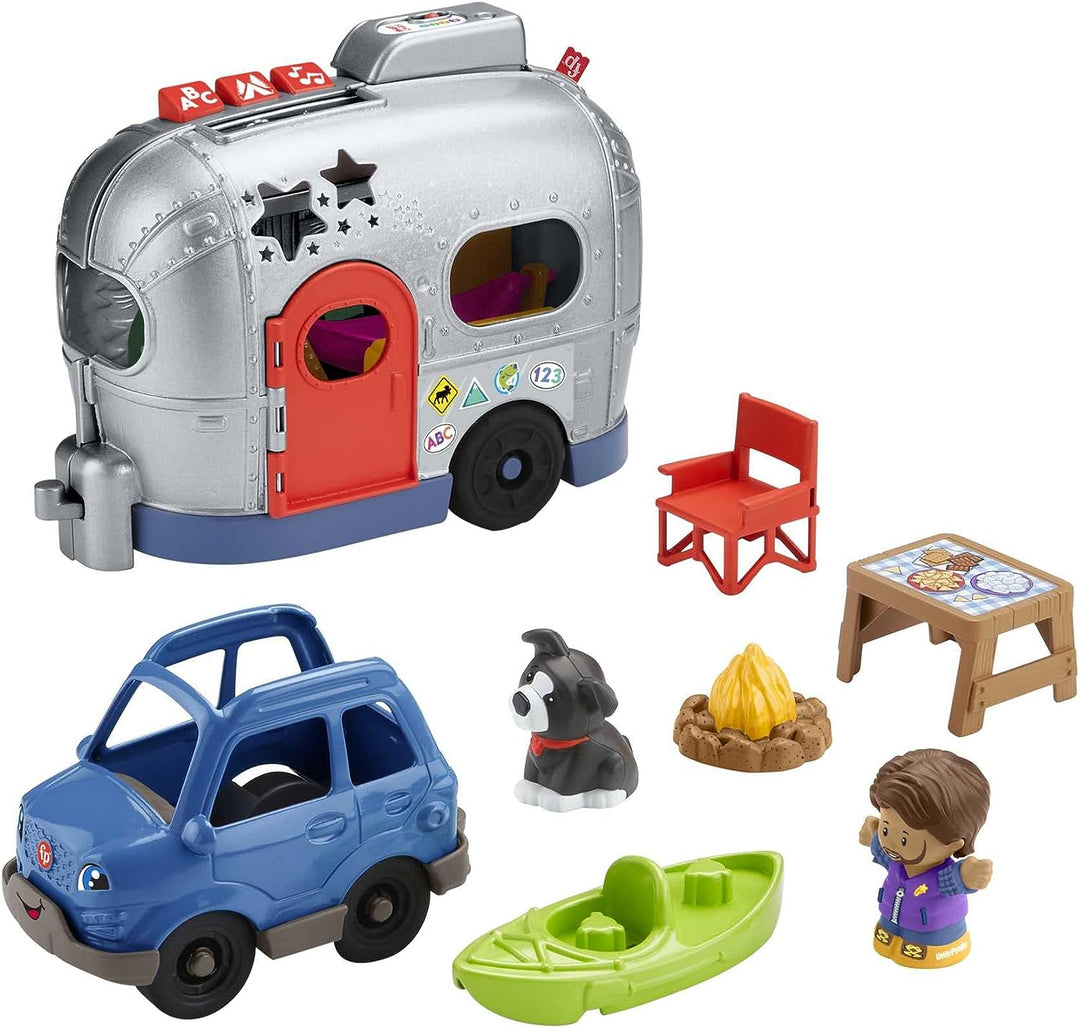 Fisher-Price Little People Light-Up Learning Camper Multilanguage Edition