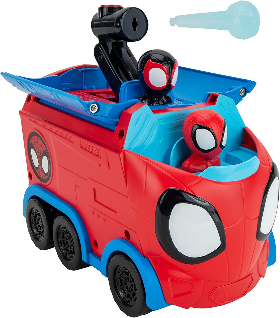 SPIDEY AND FRIENDS SNF0081 Web Spinning HAULER-8-Inch 3-in-1 Transforming Vehicl