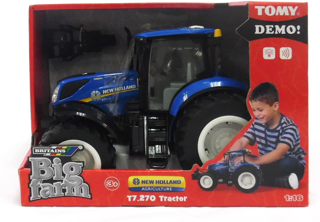 Britains Big Farm New Holland T7.270 Tractor (1 Blue Power), multicoloured, 43156A1