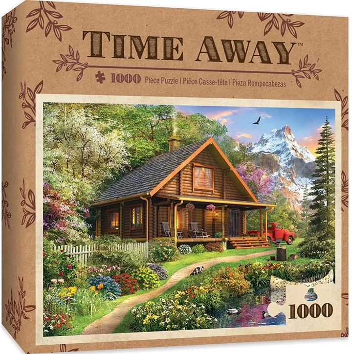 MasterPieces 71750 Mountain Retreat Time Away Puzzle, 1000-Piece