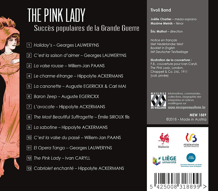 The Pink Lady: Popular Hits of The Great War [Audio CD]