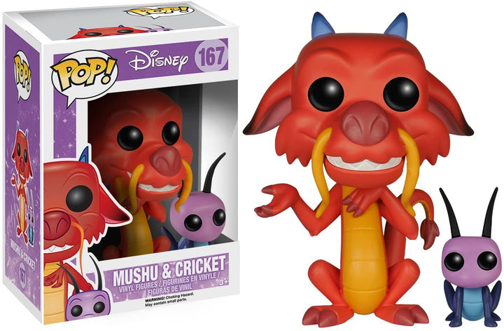 Disney Mushu & Cricket Funko 23056 Pop! Vinyl #167