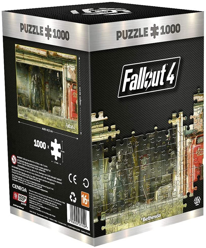 Good Loot Fallout 4 Garage - 1000 Pieces Jigsaw Puzzle 68cm x 48cm | includes Poster and Bag | Game Artwork for Adults and Teenagers