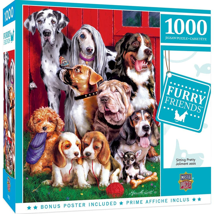 Master Pieces Sitting Pretty 1000 Piece Jigsaw Puzzle