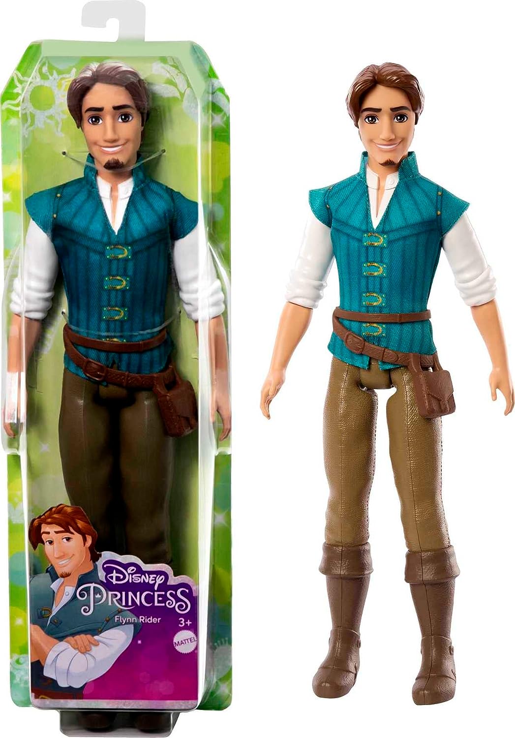 Disney Princess Toys, Posable Flynn Rider Fashion Doll in Signature Look Inspired by the Disney Movie Tangled