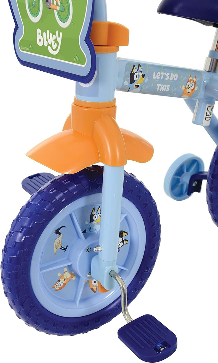 Bluey 2in1 10" Training Bike, Blue