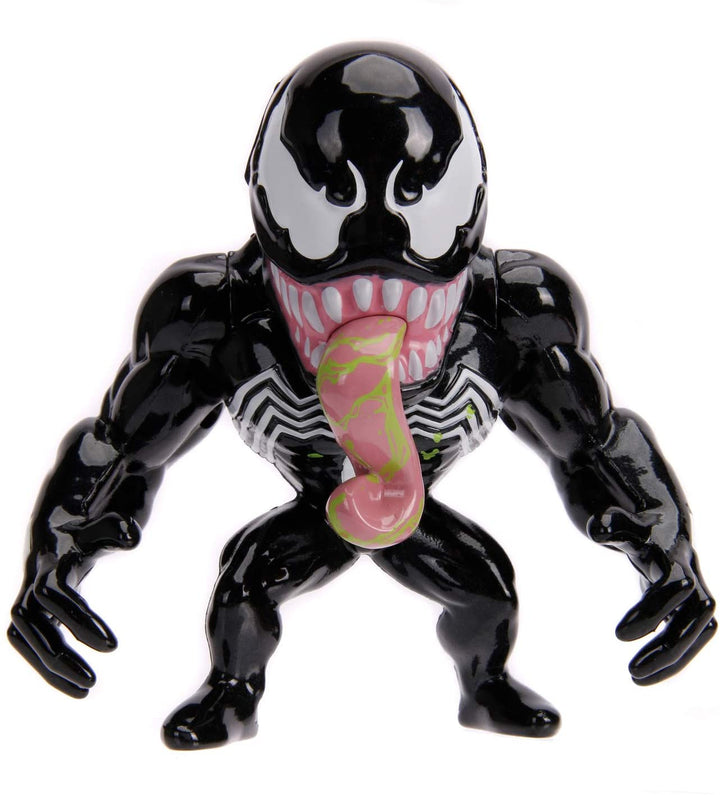 Jada Toys 253221008 Marvel Venom Figure, 10 cm, Collectable Figure, Die-Cast Figure, Black