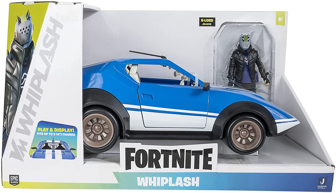 Fortnite FNT0815 Joy Ride Whiplash (Blue & White), Vehicle with 4-inch Articulat