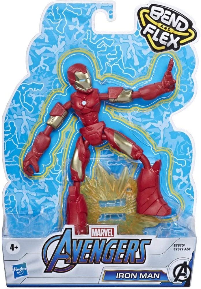 Marvel E7870 Avengers Bend and Flex Action 6-Inch Flexible Iron Man Figure