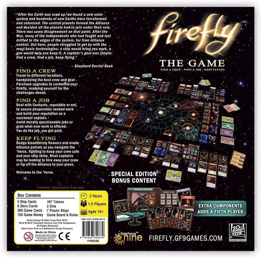 Gale Force Nine- Firefly The Game- Artful Dodger Edition