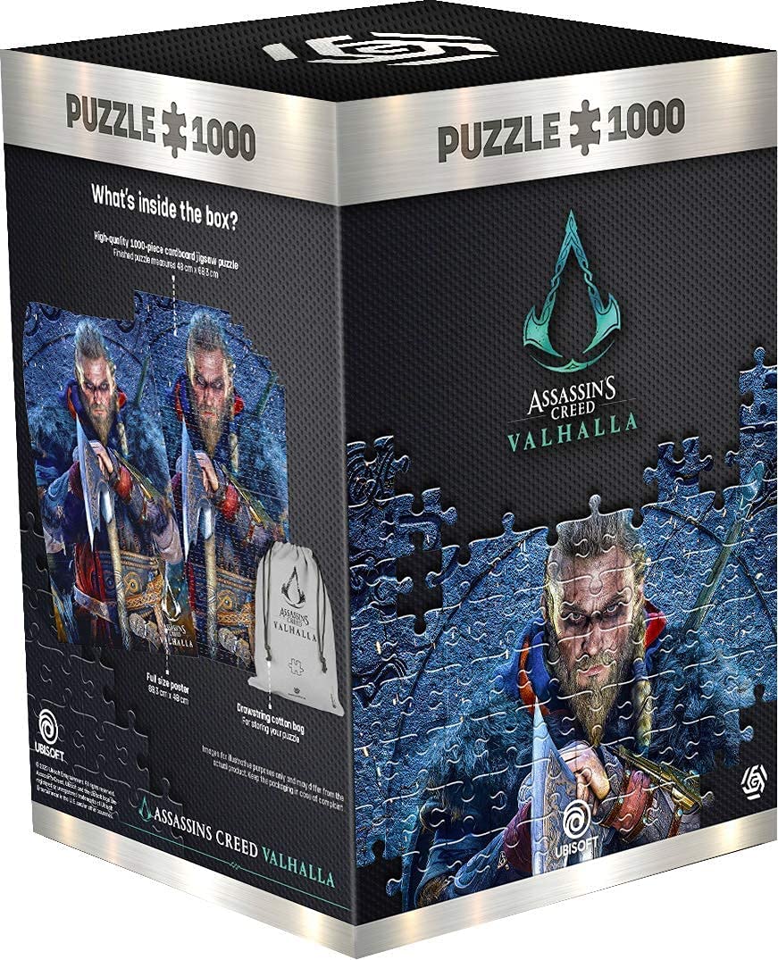 Assassin's Creed Valhalla Eivor | 1000 Piece Jigsaw Puzzle | includes Poster and