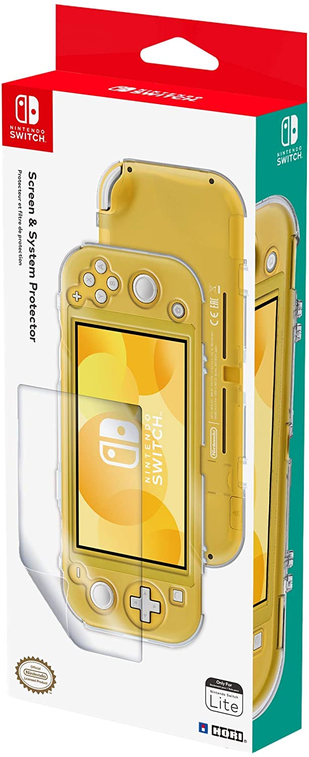 Protector de pantalla y sistema HORI para Nintendo Switch Lite