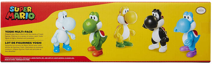 Super Mario Yoshi Multi Pack Exclusive 2.5-Inch Mini Figure 5-Pack