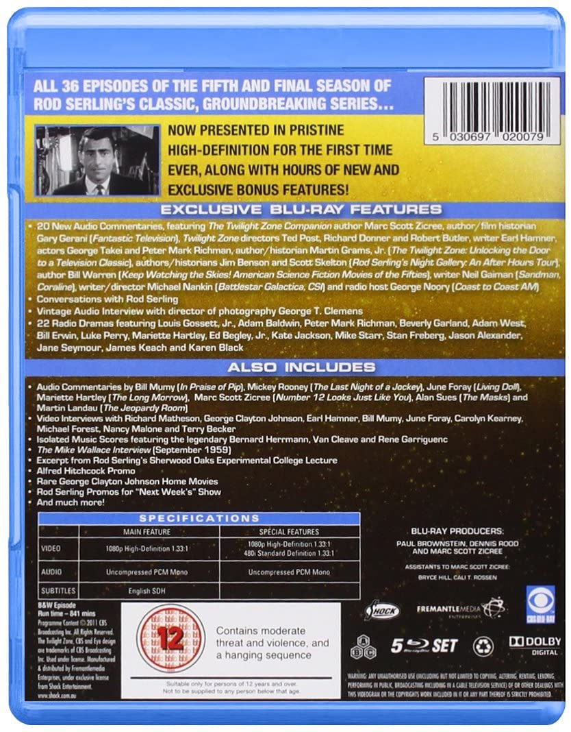 Twilight Zone - Season 5 - Sci-fi [Blu-ray]