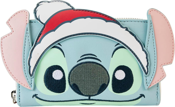 Loungefly Disney Lilo & Stitch Holiday Cosplay Zip Around Wallet