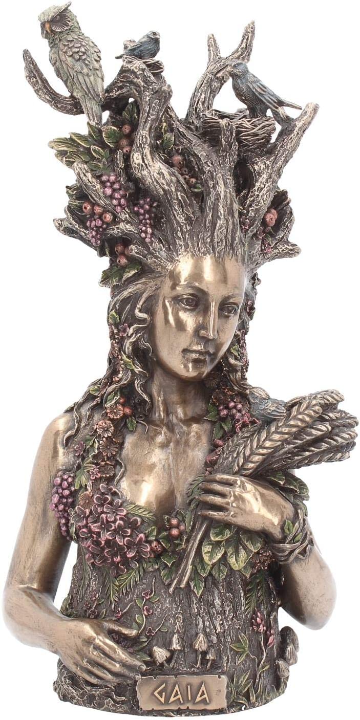 Nemesis Now Gaia Bust Figurine 30cm Bronze