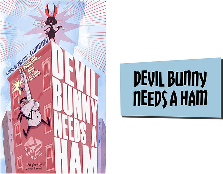 Devil Bunny Needs A Ham - Greater Than Games, Adventurous Race to The Top of The Skyscraper Board Game