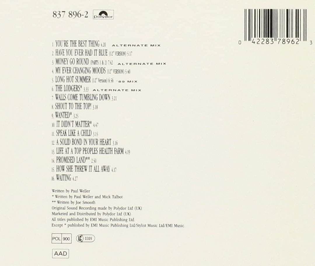 The Singular Adventures of the Style Council [Audio CD]
