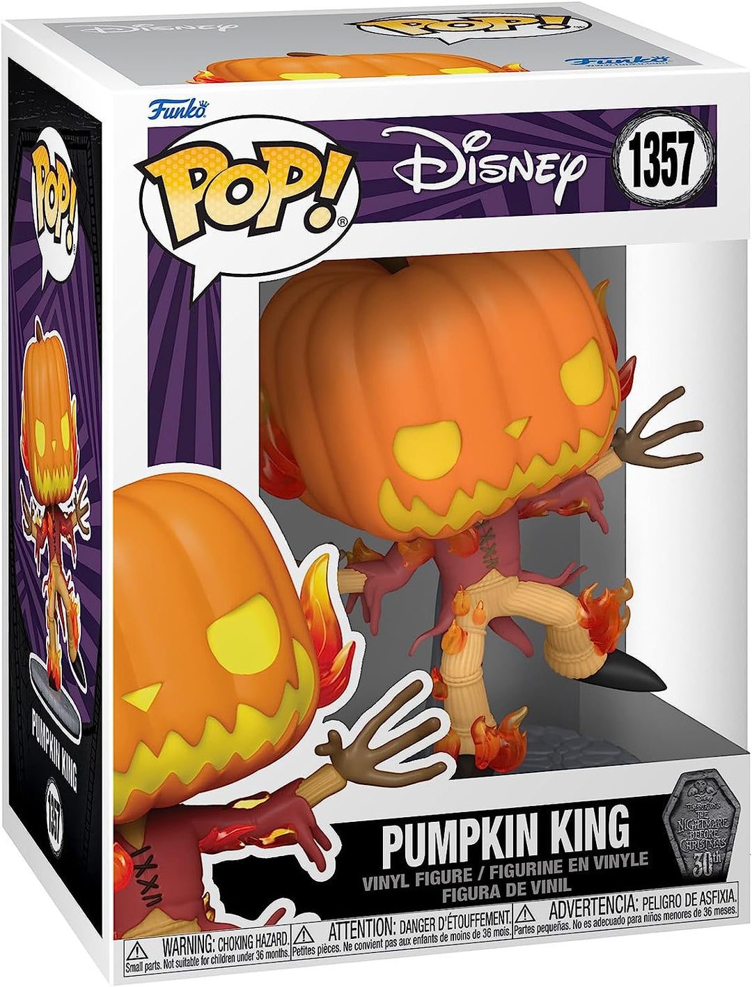 Disney: the Nightmare Before Christmas 30th - Pumpkin King Funko Pop! Vinyl #1357