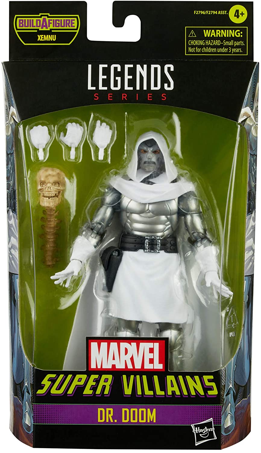 Hasbro Marvel Legends Series 6-inch Collectible Action Dr. Doom Figure and 4 Accessories