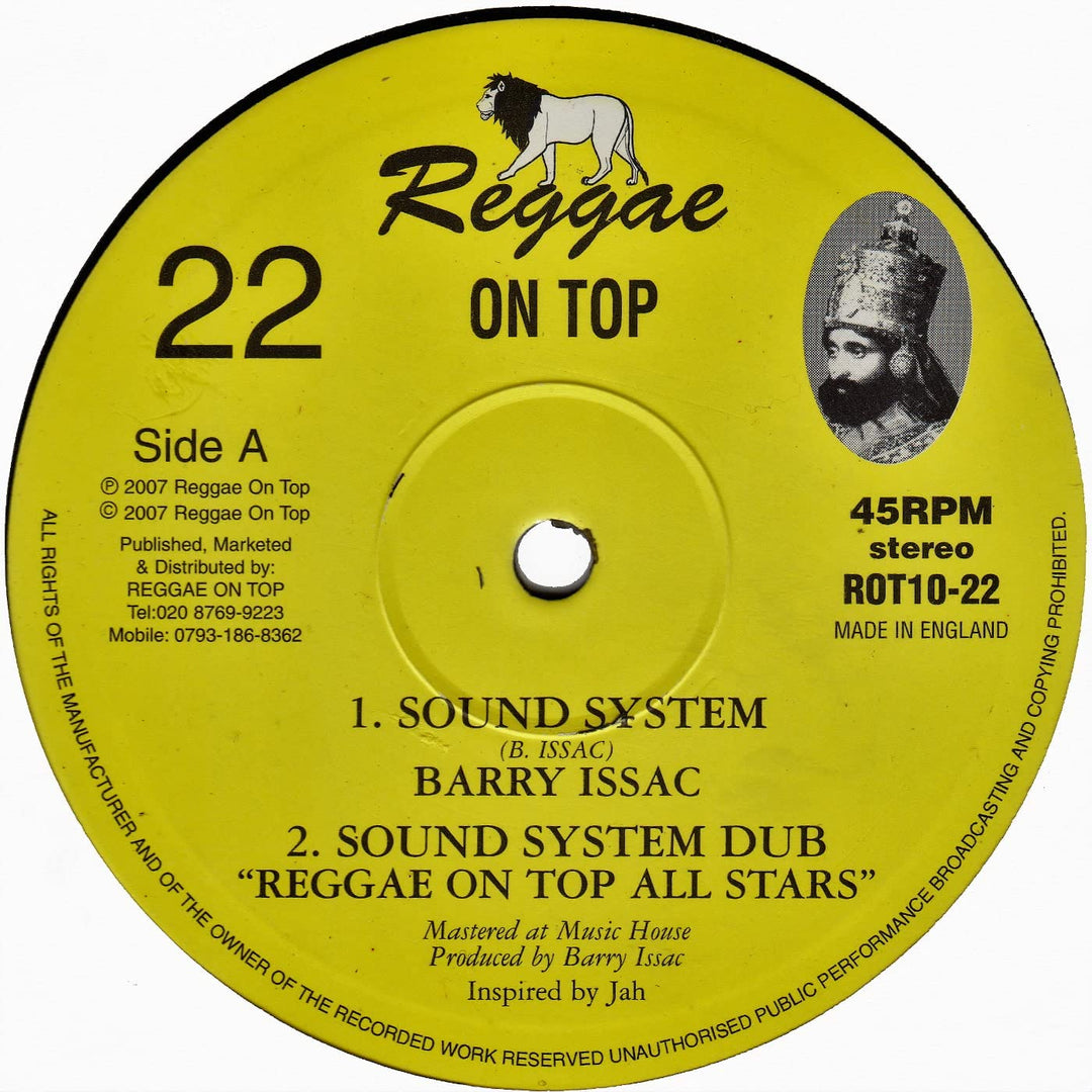 Barry Isaac & Amhari - Sound System / King Selassie Is The Greatest[10 " VINYL] - [Vinyl]