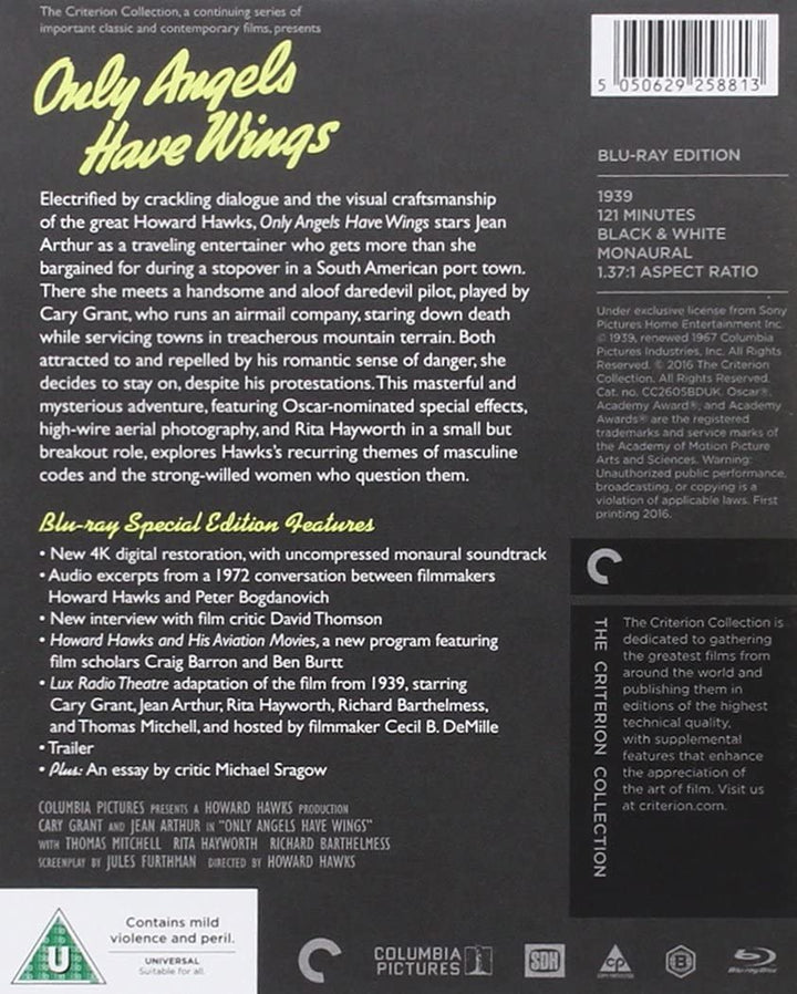 Only Angels Have Wings [The Criterion Collection] - Romance/Adventure [Blu-ray]