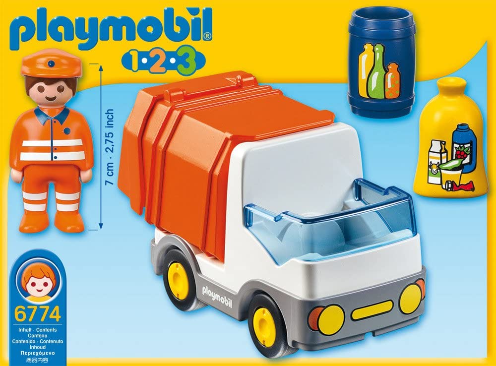 Playmobil 6774 1.2.3 Recycling Truck with Sorting Function