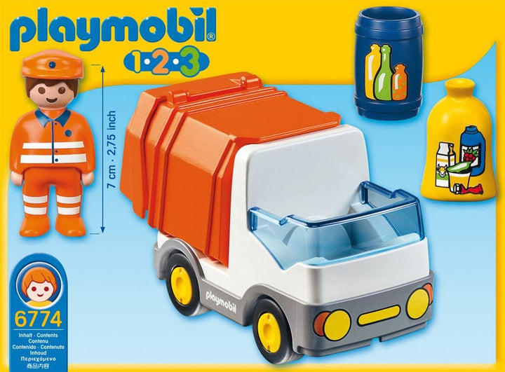 Playmobil 6774 1.2.3 Recycling Truck with Sorting Function