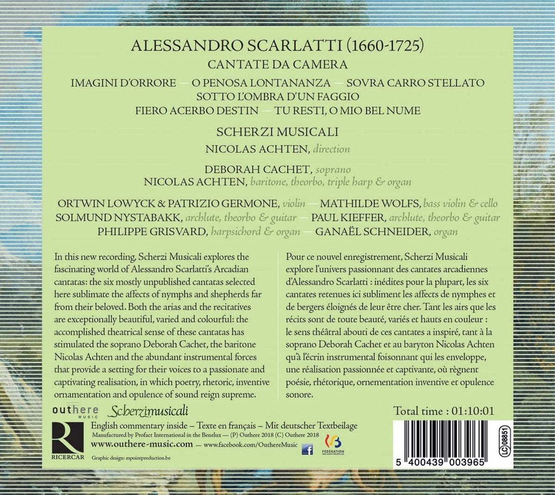 Deborah Cachet - Alessandro Scarlatti: O Penosa Lontananza; Cantate da Camera [Audio CD]