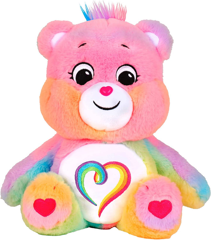 Care Bears 22077 14 Inch Medium Plush Togetherness Bear, Collectable Cute Plush Toy, Cuddly Toys for Children, Soft Toys for Girls and Boys, Cute Teddies Suitable for Girls and Boys Aged 4 Years +