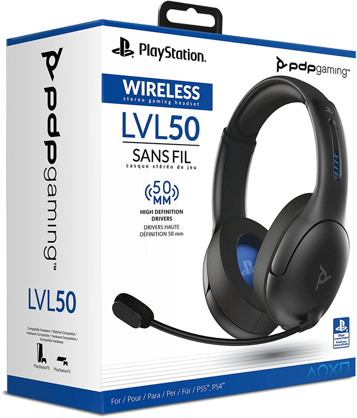 PDP LVL50 Wireless Stereo Headset for PS5 - Black