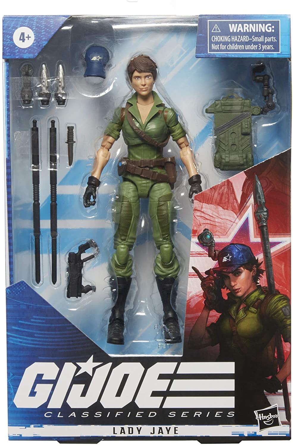 Hasbro G.I. Joe Classified Series Lady Jaye Action Figure 25 Collectible Premium Toy with Multiple Accessories 6-Inch Scale with Custom Package Art