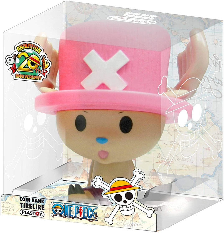 Plastoy 3521320800943 Hucha One Piece Chopper Chibi Money Box, multicoloured