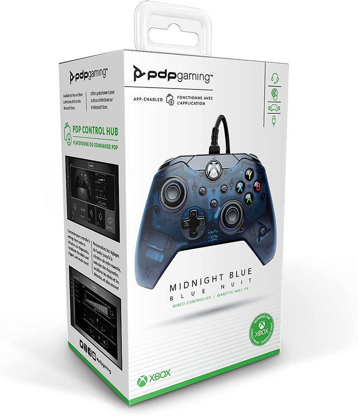 PDP Controller Wired for Xbox Series X?S, Midnight Blue