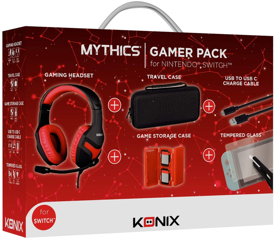 Konix Gamer Pack Nintendo Switch Unisex Accesorios Estándar