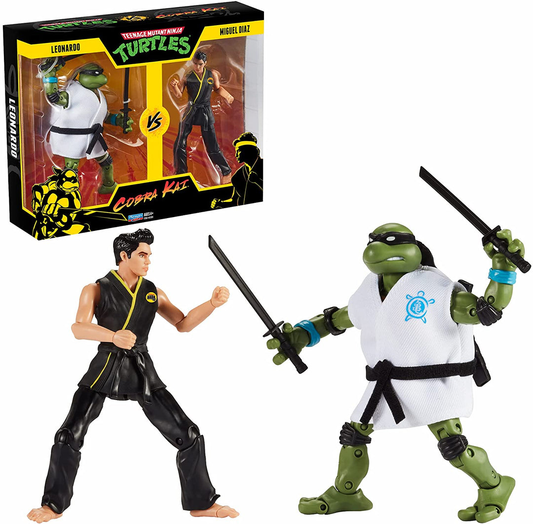 Turtles TU400000 TMNT Cobra Kai 2-Packs Leo vs Miguel Diaz, Multi Colour