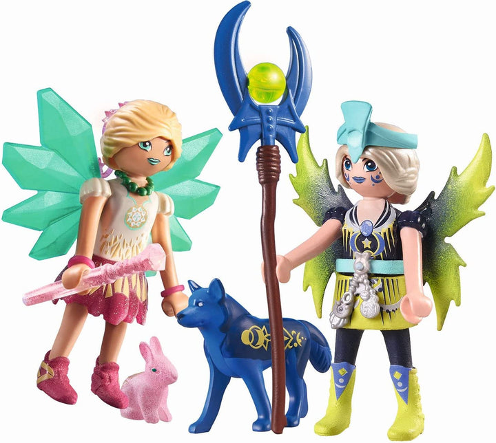 Playmobil 71236 Adventures of Ayuma Crystal and Moon Fairy with Soul Animals