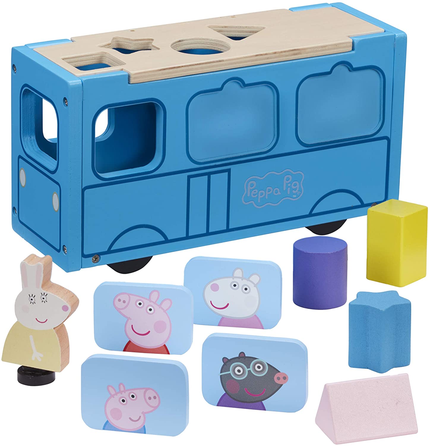 Peppa Pig 07222 Scuolabus in legno