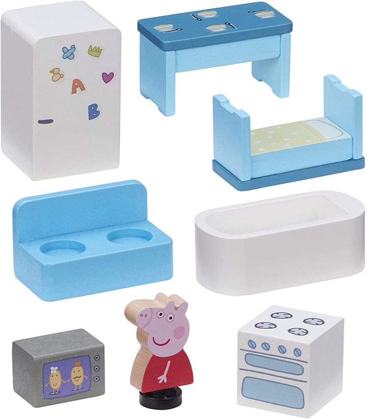 Peppa Pig 07213 Maison familiale en bois, multicolore