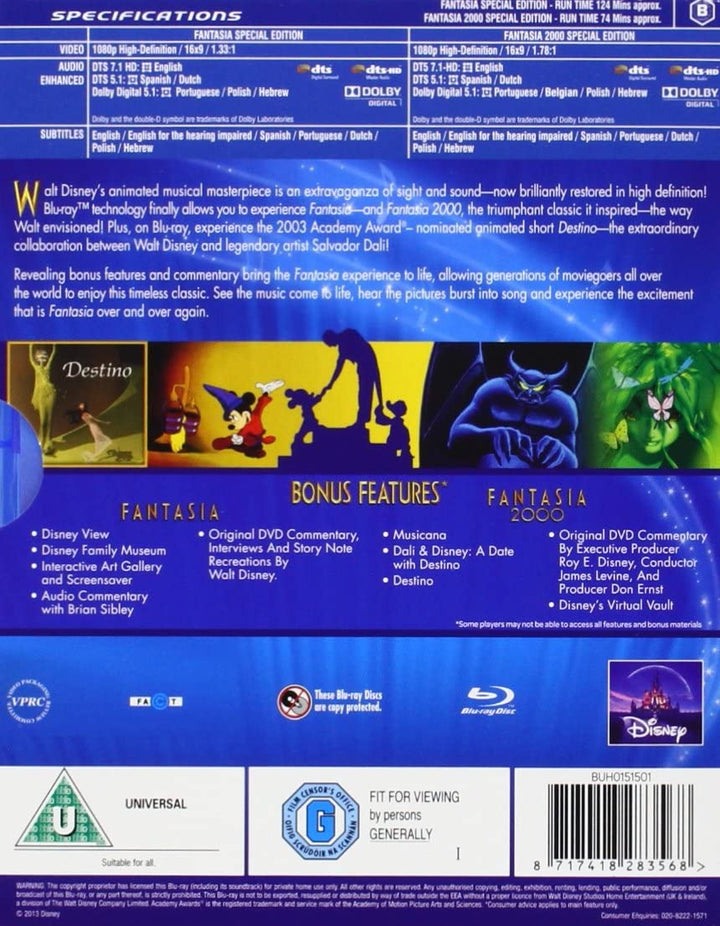 Fantaisie / Fantaisie 2000 [Blu-ray] [1941]