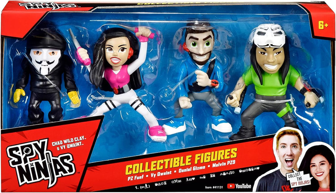 SPY NINJAS 4-FIGURE PACK (PZ FUNF/VY/DANIEL/MELVIN) (41131CO)