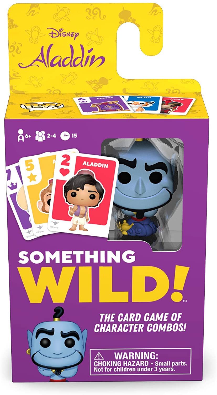 Funko 49357 Board Games 49357 Signature Something Wild Card Game-Aladdin, Multicolour