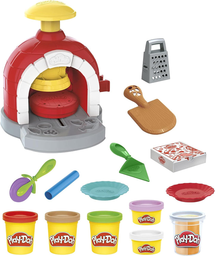 Play-Doh Kitchen Creations Pizza Oven Playset with 6 Cans of Modeling Compound and 8 Accessories