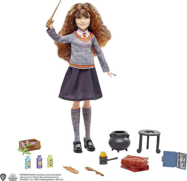 Harry Potter Hermione's Polyjuice Potions Doll & Playset, with Hermione Granger Doll in Hogwarts Uniform & Accessories