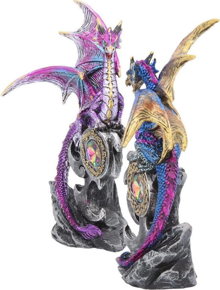 Nemesis Now U3518J7 Realm Protectors (Set of Two) Figurine 15cm Purple