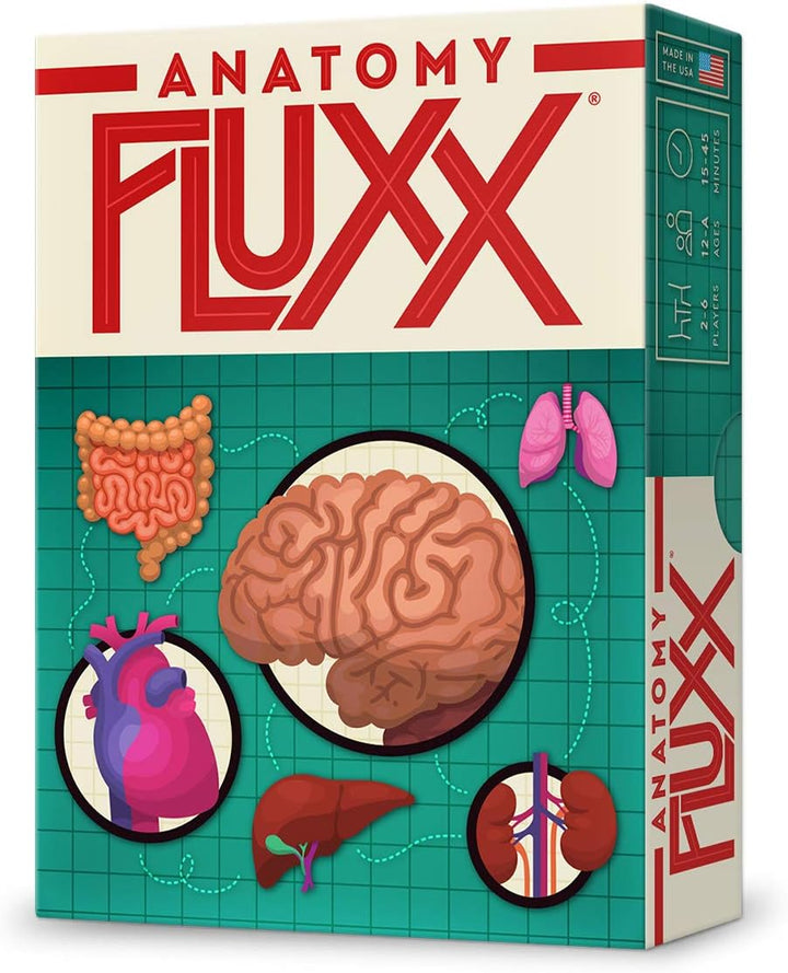 Anatomy Fluxx Family Card Game | Ages 12+ | 2-6 Players