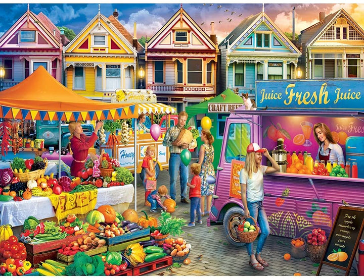 MasterPieces Farmer's Market 750 Puzzles Collection - Weekend Market 750 Piece J