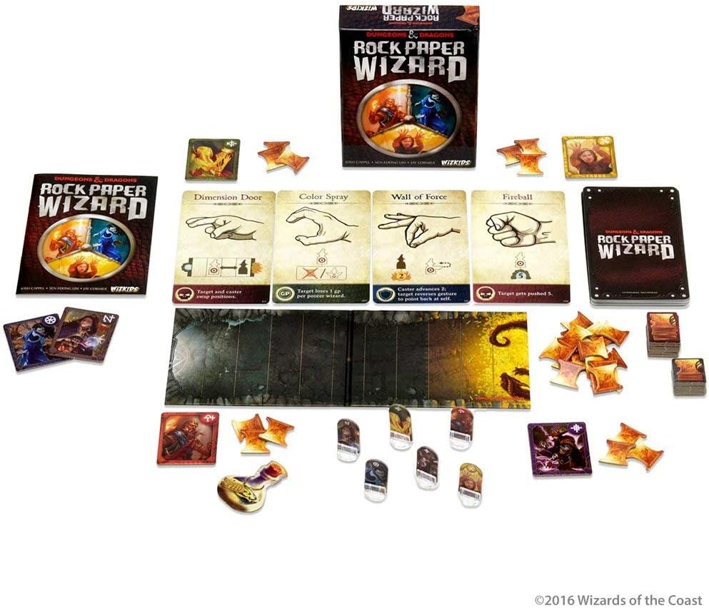 WizKids 72789 Dungeons & Dragons: Rock Paper Wizard Board Game